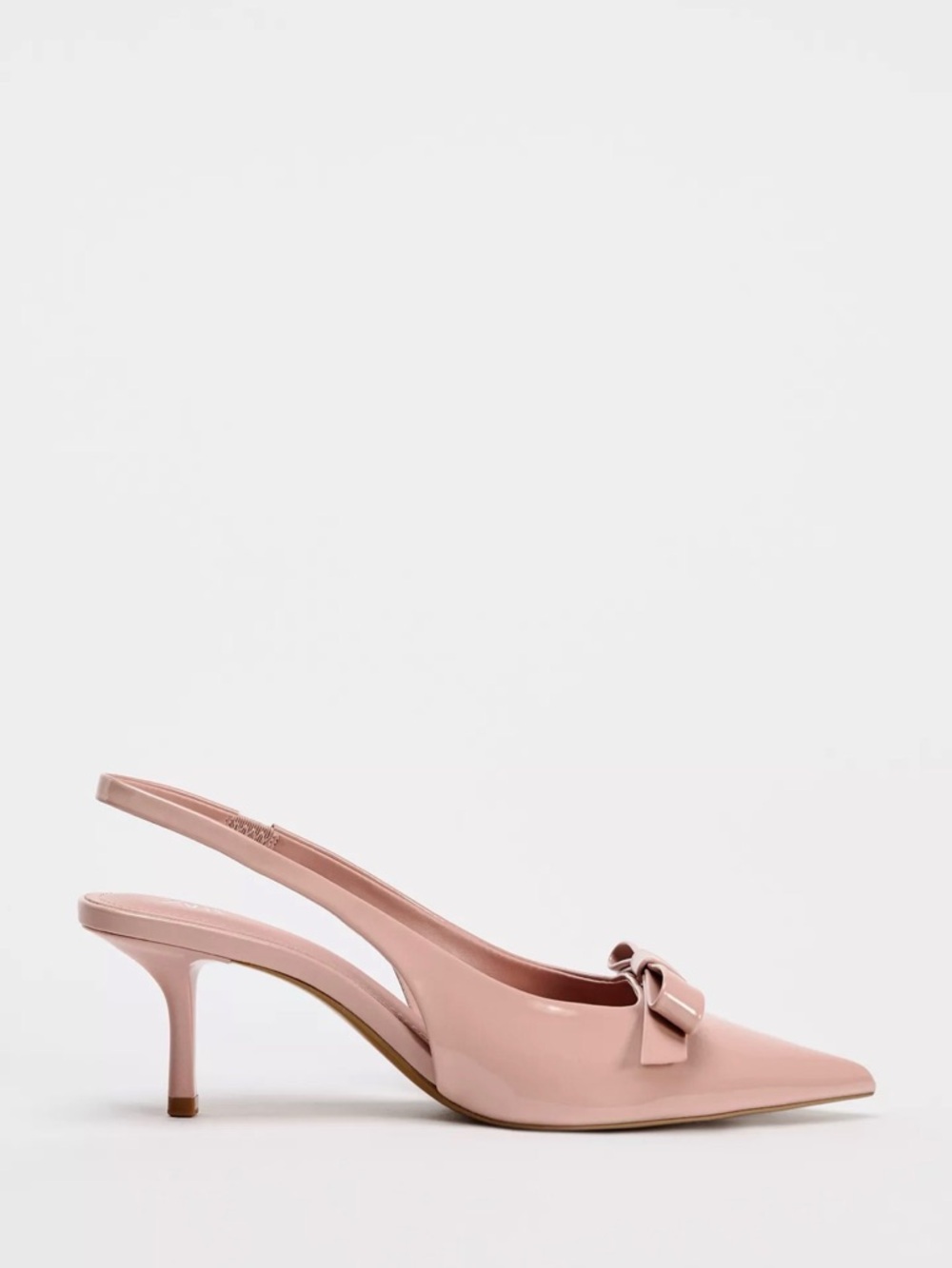 NWT Women's Pink Slingback Pointed-Toe Kitten Heel Pumps